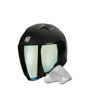 Casco Para Moto 3/4 Hax Emerald Solido Dot - Ece Mate