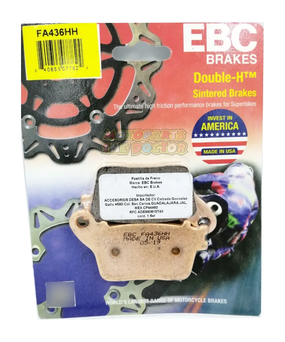Balatas Traseras Suzuki Gsxr 600- 750 11-23 1000 09-17 Fa436h