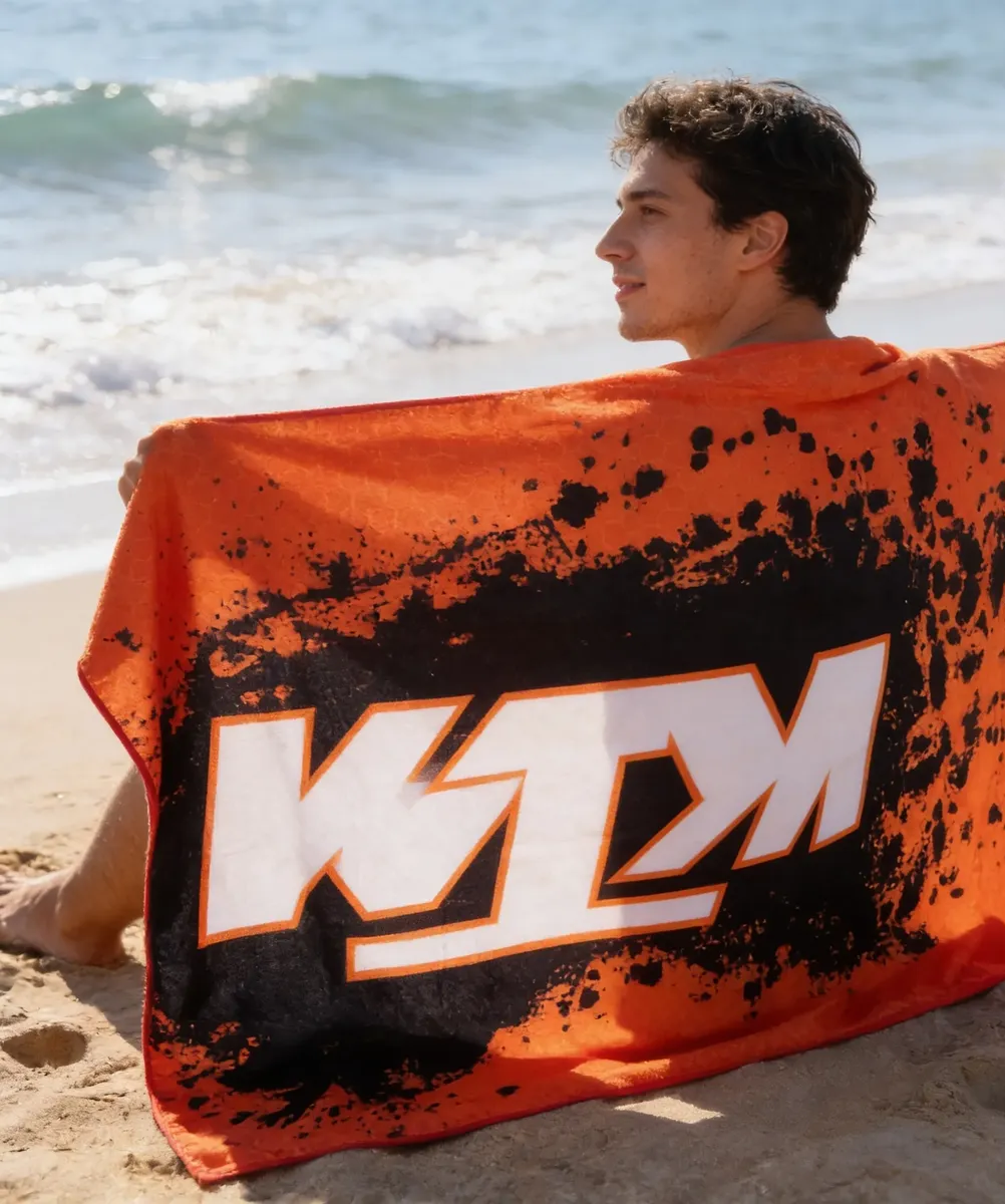 Toalla Deportiva Moto Gp Ktm Pedro Acosta 145x80 - Imagen 3