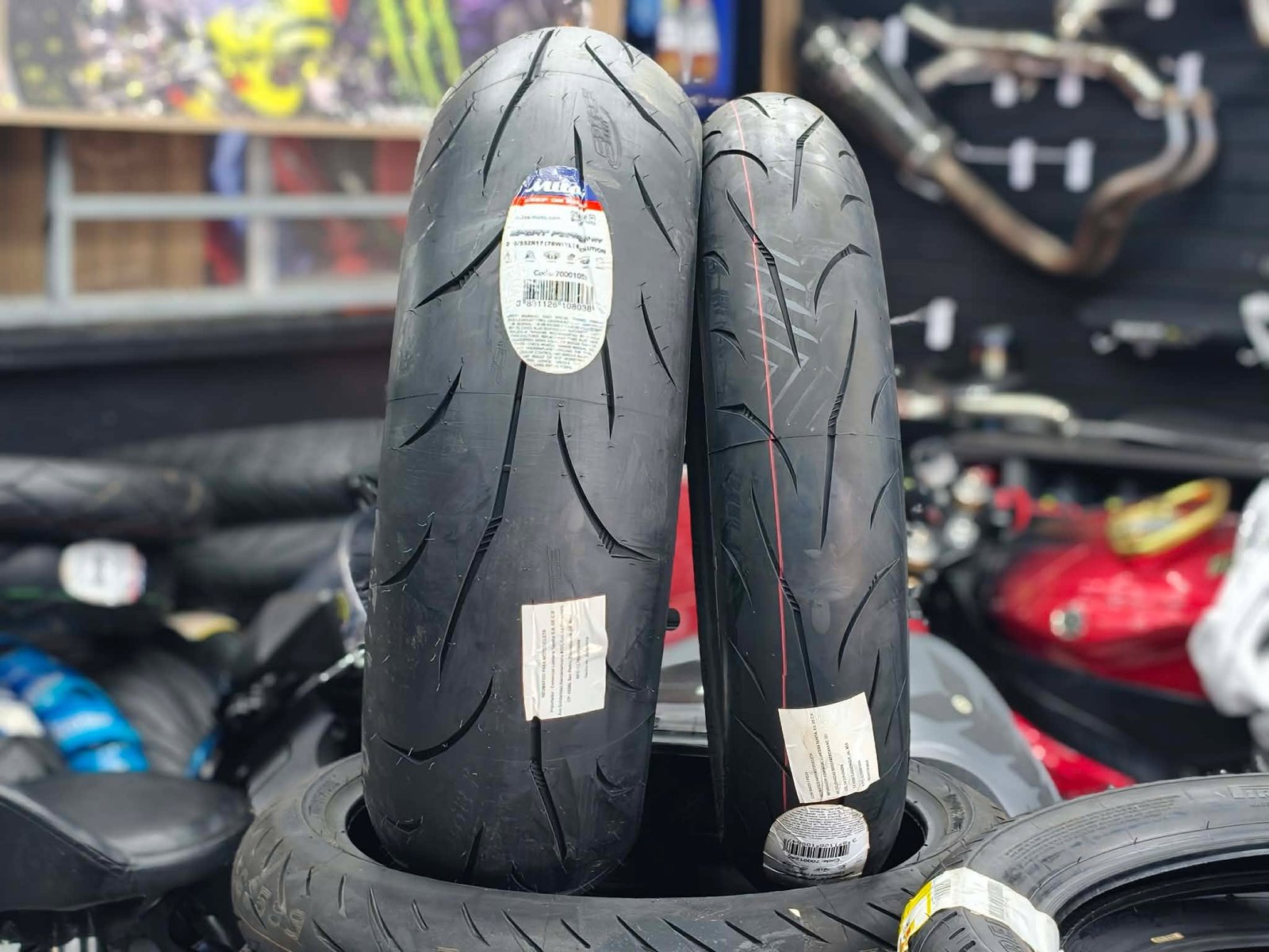 Llantas Mitas Sport Force + EVO 200/55-ZR17 Y 120/70-ZR17 - Imagen 3