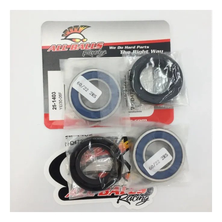 Baleros Allballs Racing Delanteros Honda 600rr 2007 A 2020 - Imagen 2