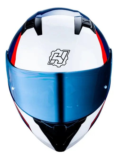 Casco Moto Abatible Amatista Wind Color Azul/blanco/rojo - Imagen 4