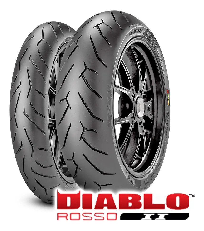 Llanta 180/55 Zr 17120/70-17 Diablo Rosso Ii Pirelli R6r - Imagen 4