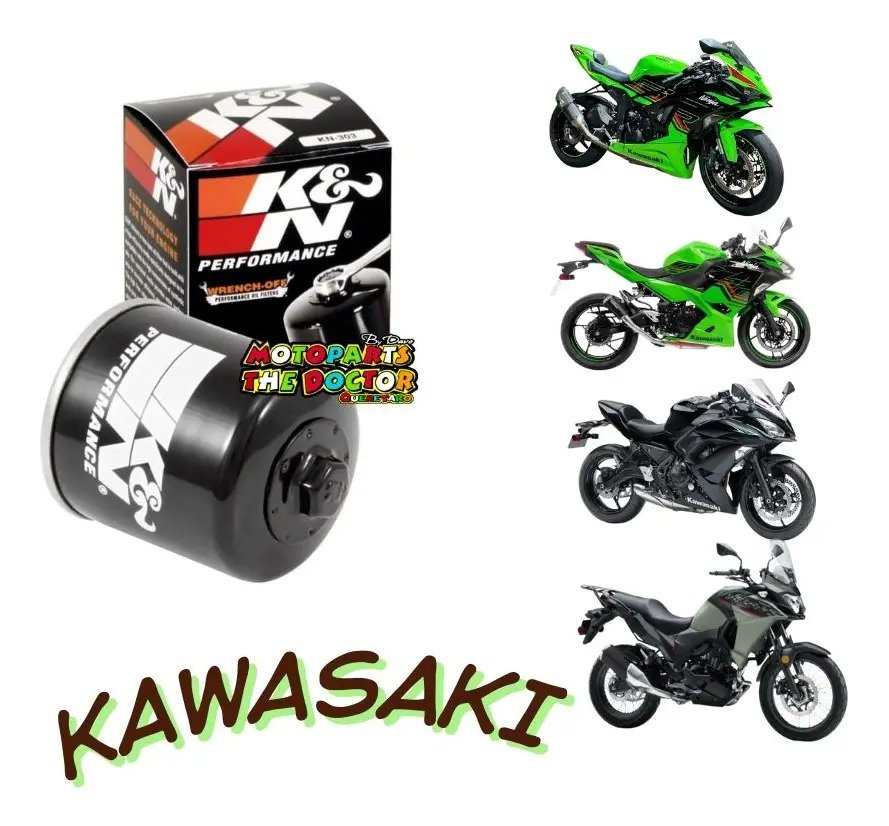 Filtro De Aceite Racing K&n 303 Kawa Zx6r 636 Zx10r 300 400 - Imagen 2