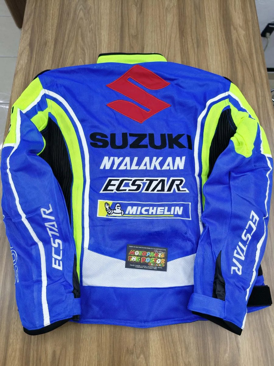 Chamarra Con Protecciones Para Motociclista Team Suzuki Gsxr - Imagen 4