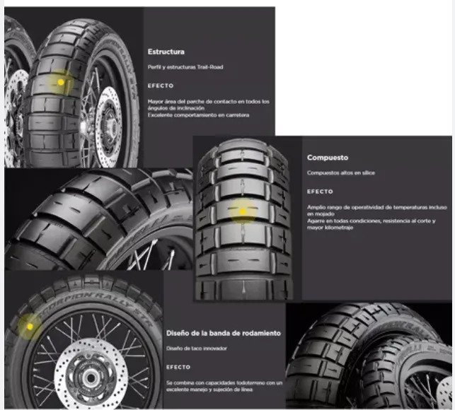 Llantas 150/60 R 17 66h Pirelli Str Husqvarna Svartpilen - Imagen 2