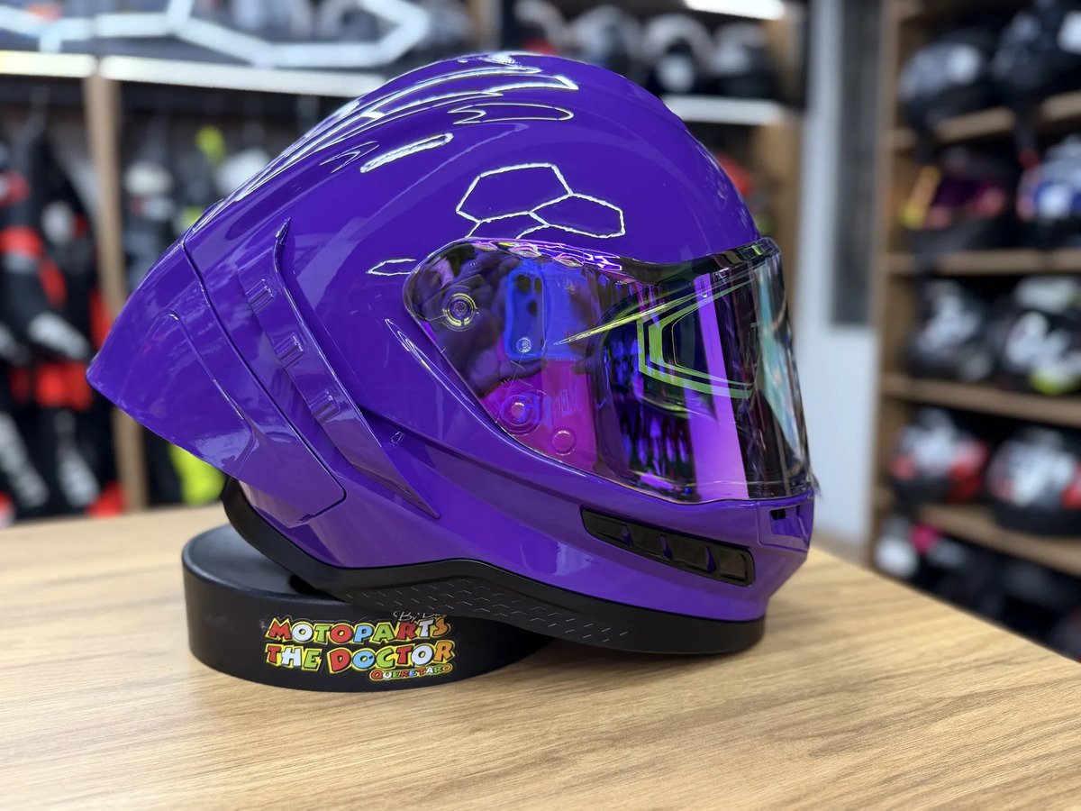 Casco Integral R7 Racing Morado Dama - Imagen 3