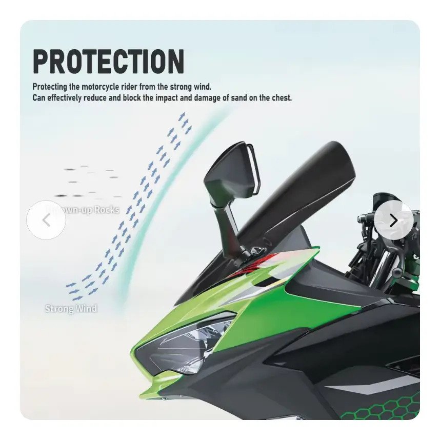 Mica Parabrisas Motocicleta Kawasaki 400 2019-2023 Nueva - Imagen 5