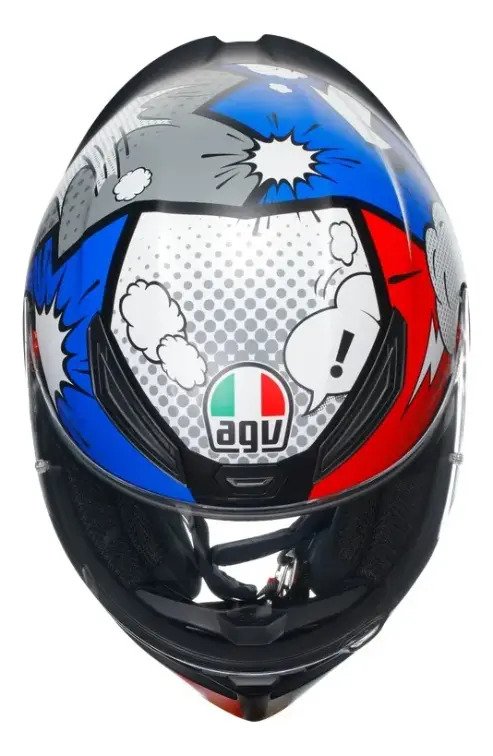 Casco Integral Agv K1 Bang Matt Italy/blue Ece2206 Original - Imagen 2
