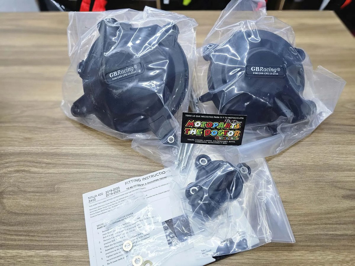 Protectores Tapas Motor Sliders Gb Racing Kawasaki Ninja 400 - Imagen 2