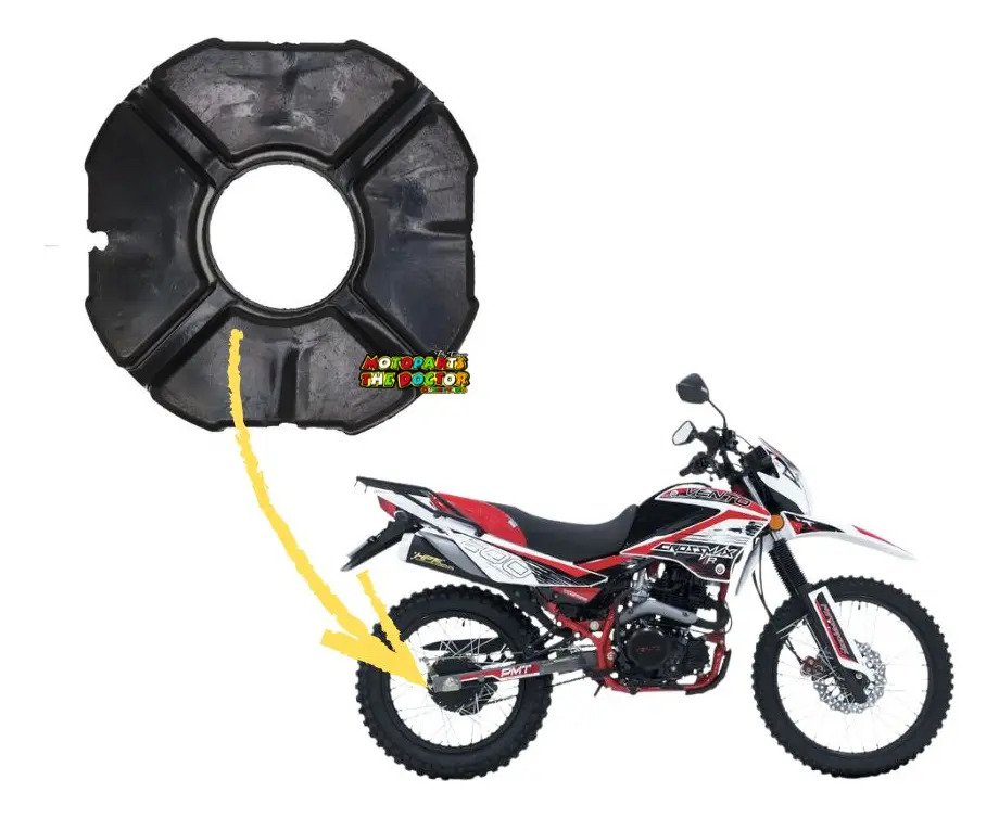 Juego De Gomas Para Engrane Trasero Moto Vento Crossmax200 - Imagen 3
