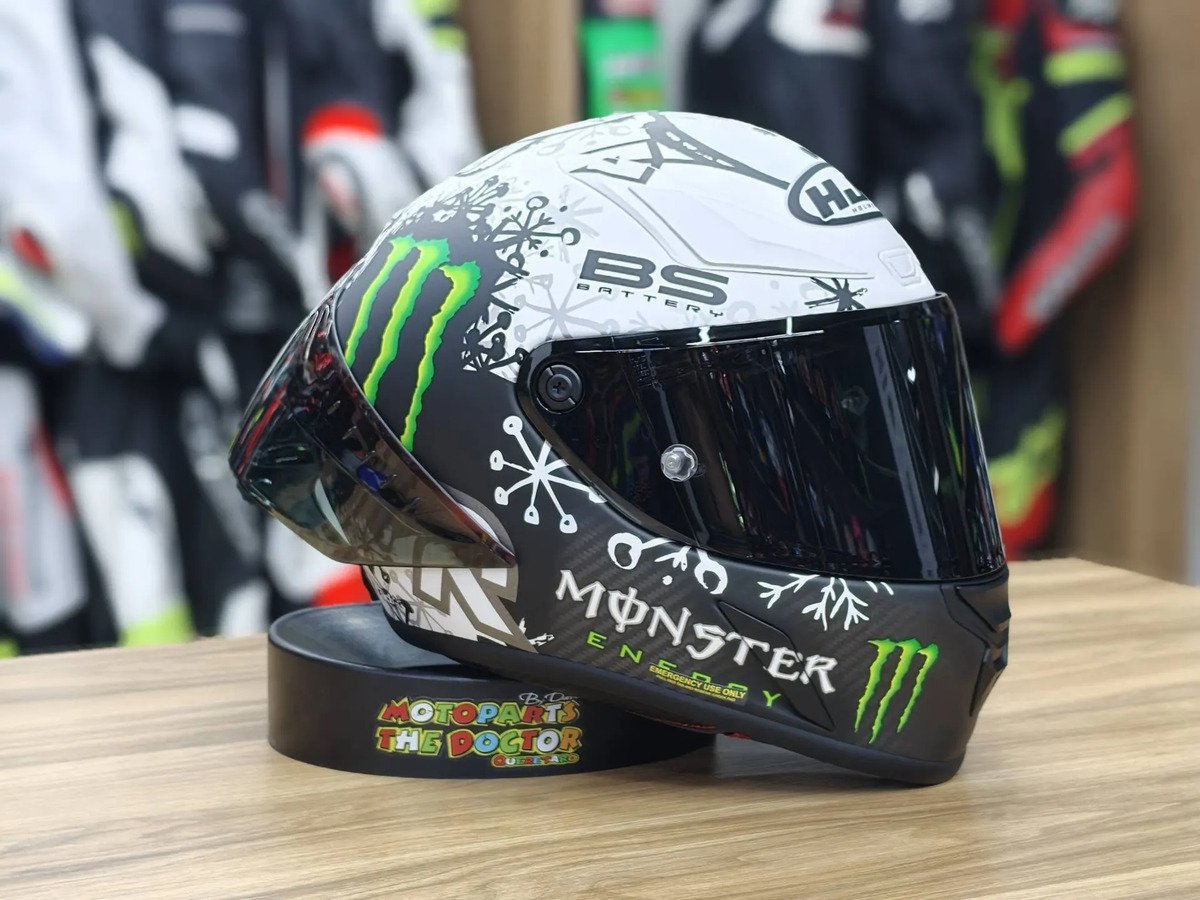 Casco Rpha 1 Snow + Mica Humo +aleron Y Pinlock Original - Imagen 2