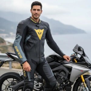 Traje/ Mono Dainese /negro Dorado