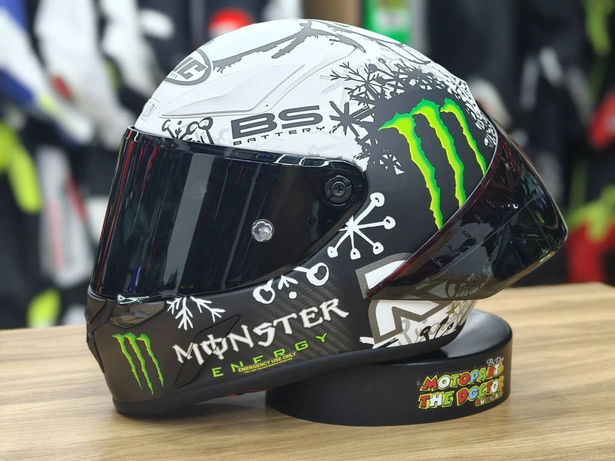 Casco Rpha 1 Snow + Mica Humo +aleron Y Pinlock Original - Imagen 6