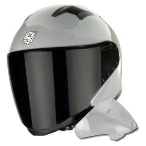 Casco Para Moto Abatible Hax-emerald Gris Concrete Dot /ece