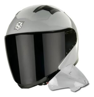 Casco Para Moto Abatible Hax-emerald Gris Concrete Dot /ece