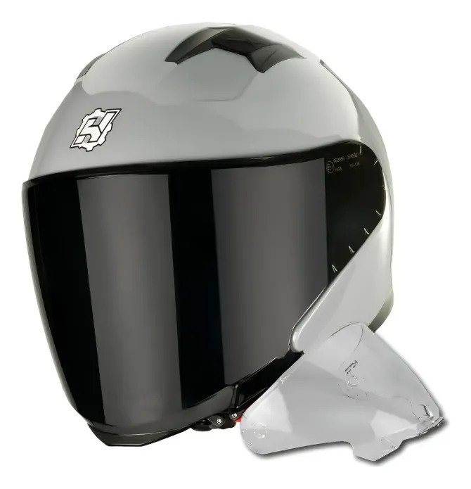 Casco Para Moto Abatible Hax-emerald Gris Concrete Dot /ece