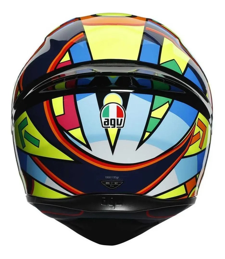 Casco Cerrado Agv K-1 E2206 Top-soleluna 2017 Ama/ngo/az - Imagen 5