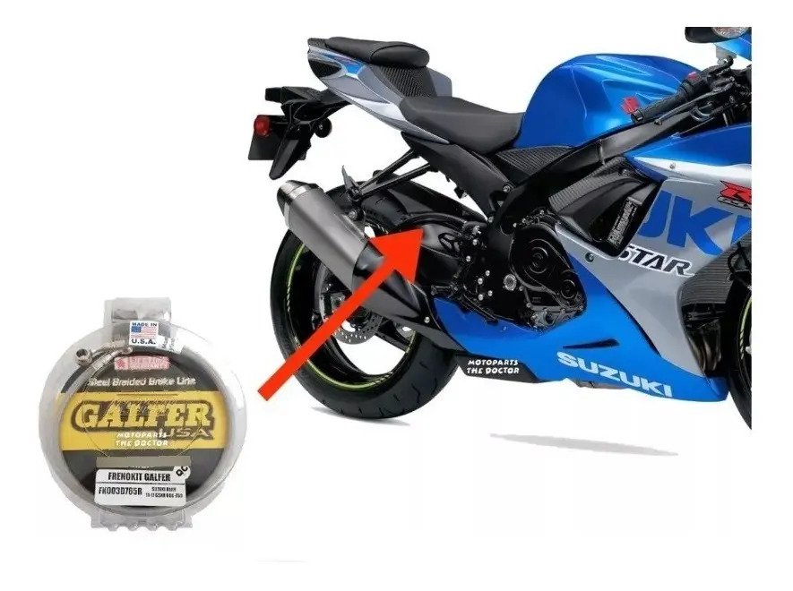 Linea De Freno Trasera Galfer Suzuki Gsxr 600/750 11-21 - Imagen 2