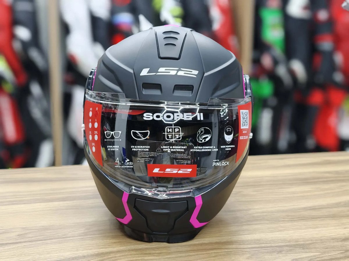 Casco Abatible Ls2 Scope Ii Arch Titanium Rosa Mate Ece2206 - Imagen 5