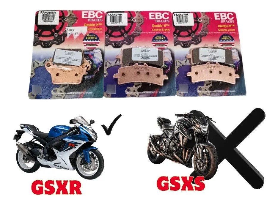 Balatas Kit Ebc Suzuki Gsxr 600 750 1000 11-17 - Imagen 2