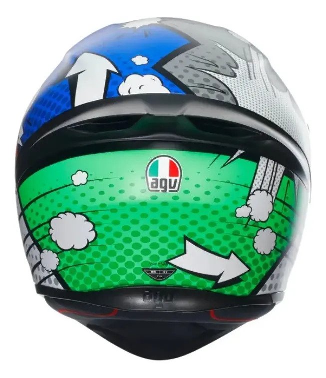 Casco Integral Agv K1 Bang Matt Italy/blue Ece2206 Original - Imagen 3
