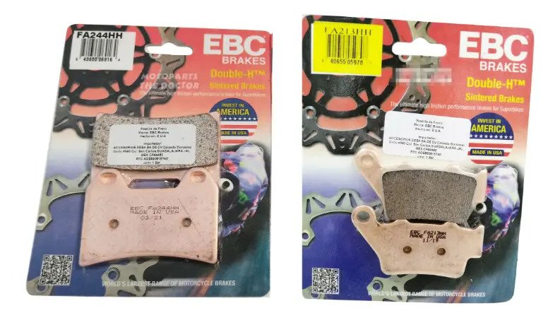 Balatas Cf Moto 450 Mt Ebc Fa244hh Fa213hh Del/tras