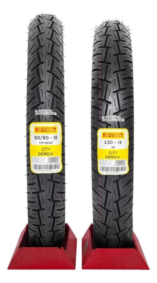 Llantas 90/90 18 57p Cc Y 3.50 18 62p Cc City Demon Pirelli - Imagen 4