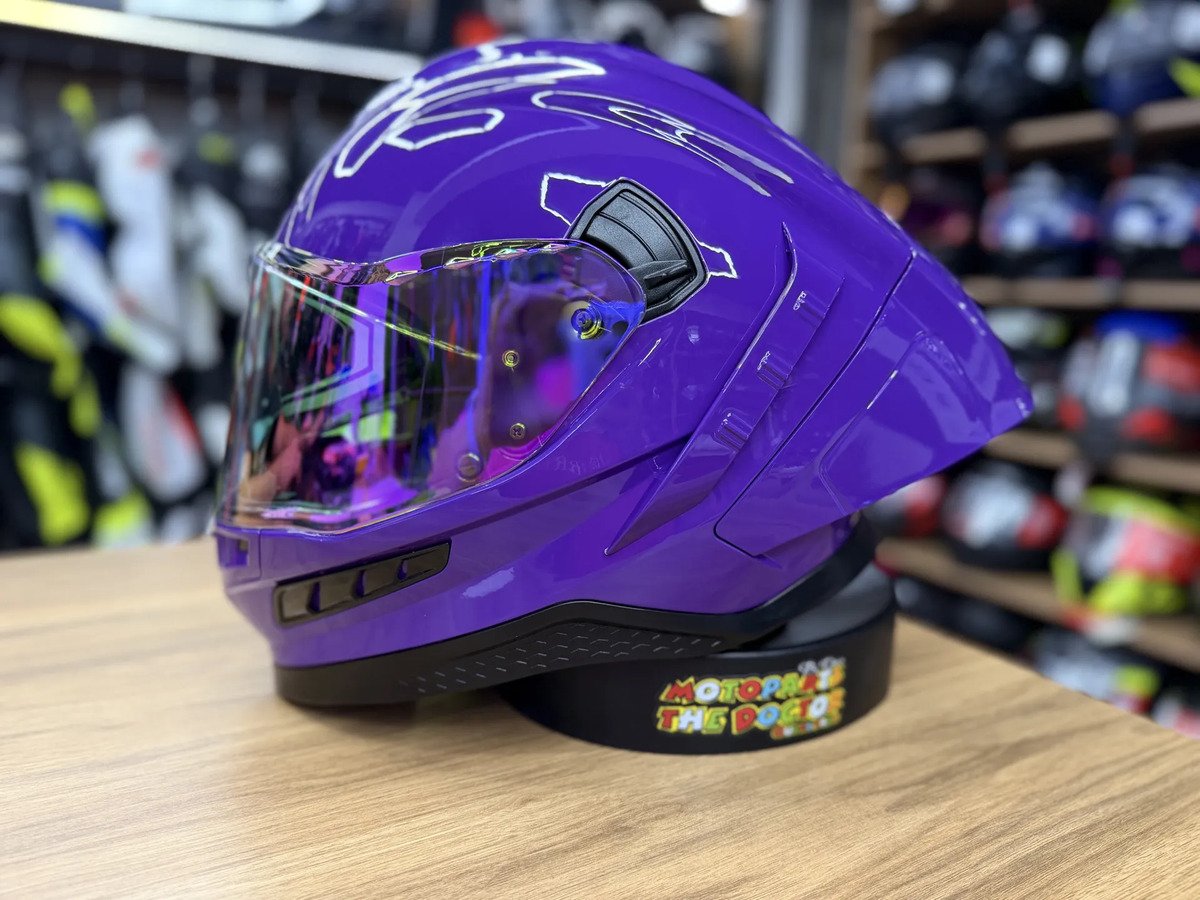 Casco Integral R7 Racing Morado Dama - Imagen 2