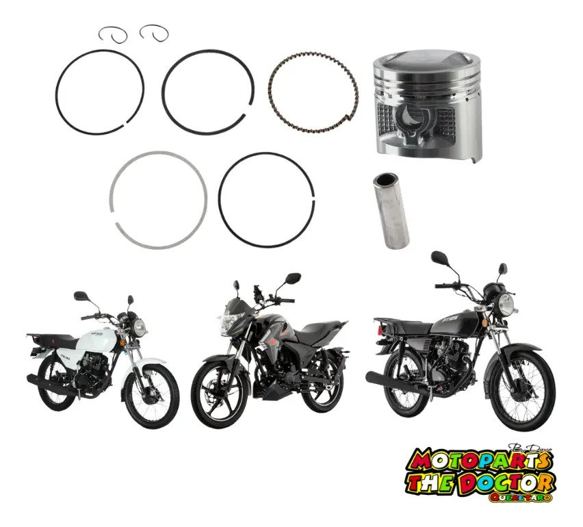 Piston Completo Estandar Para Moto Italika Dt125 Ft125 Z125 - Imagen 2