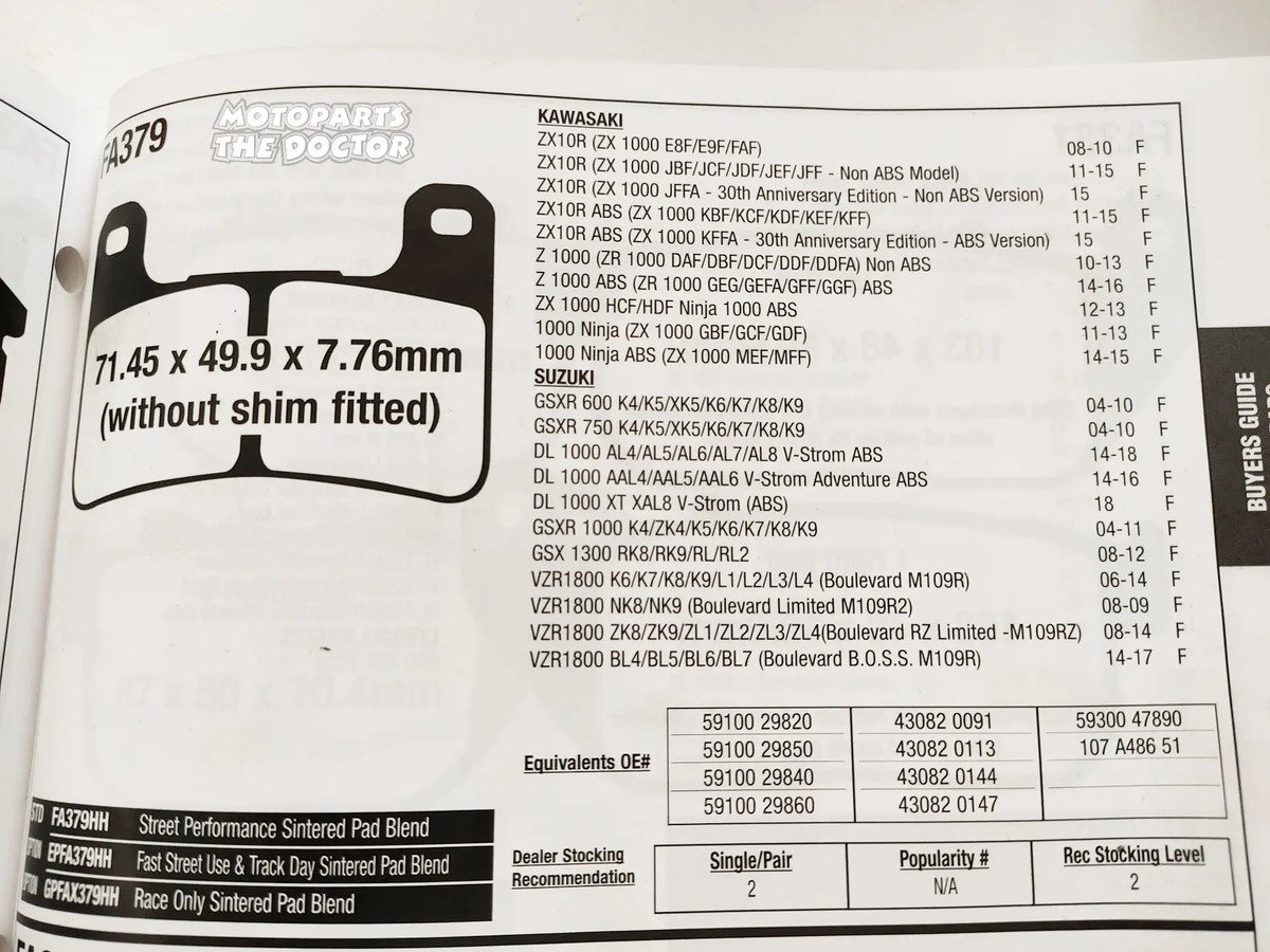 Balatas Ebc Suzuki Gsxr 600/750/ 04-05 1000 04-06 - Imagen 3