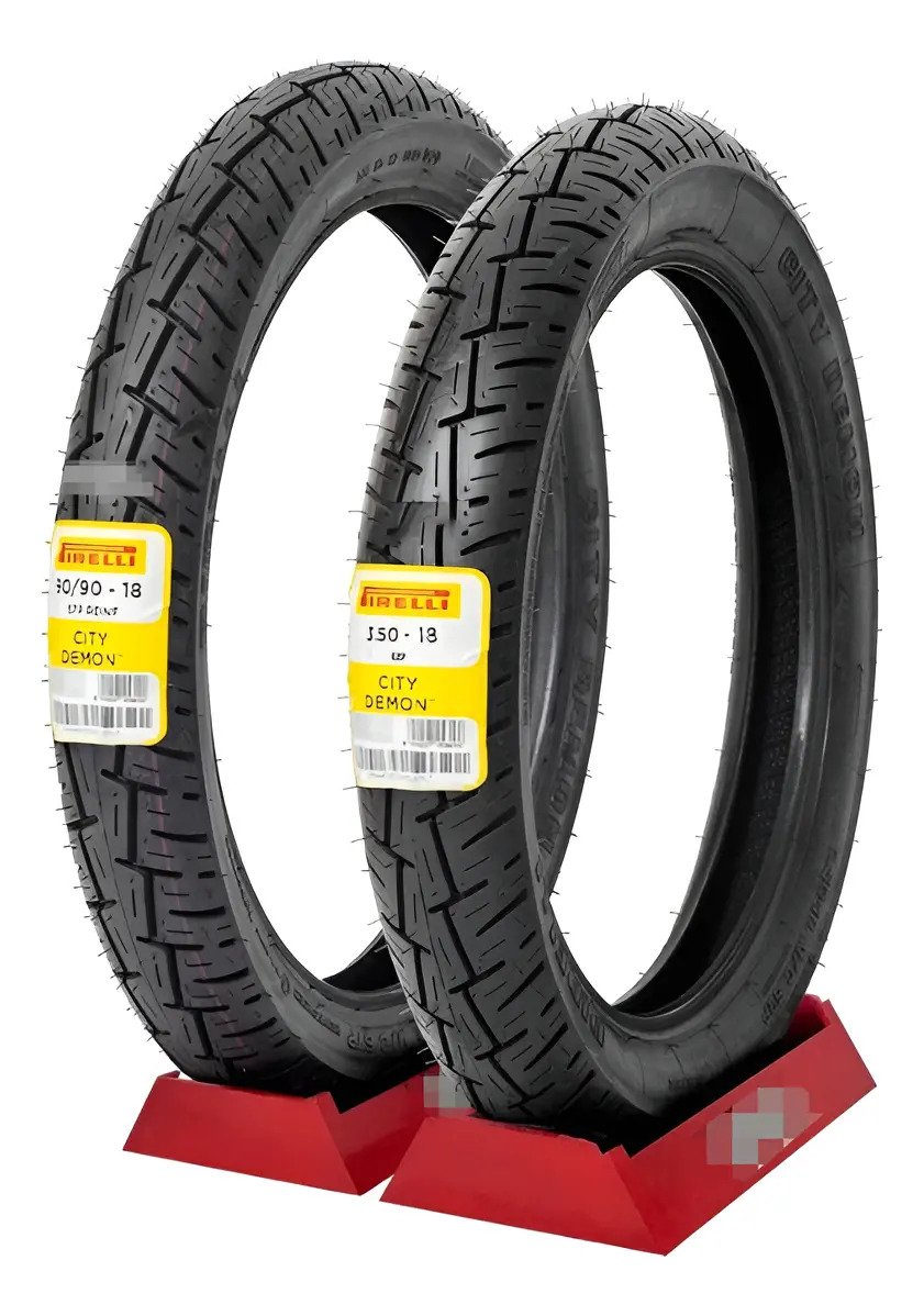 Llantas 90/90 18 57p Cc Y 3.50 18 62p Cc City Demon Pirelli