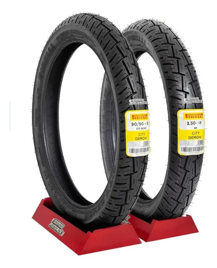 Llantas 90/90 18 57p Cc Y 3.50 18 62p Cc City Demon Pirelli - Imagen 2