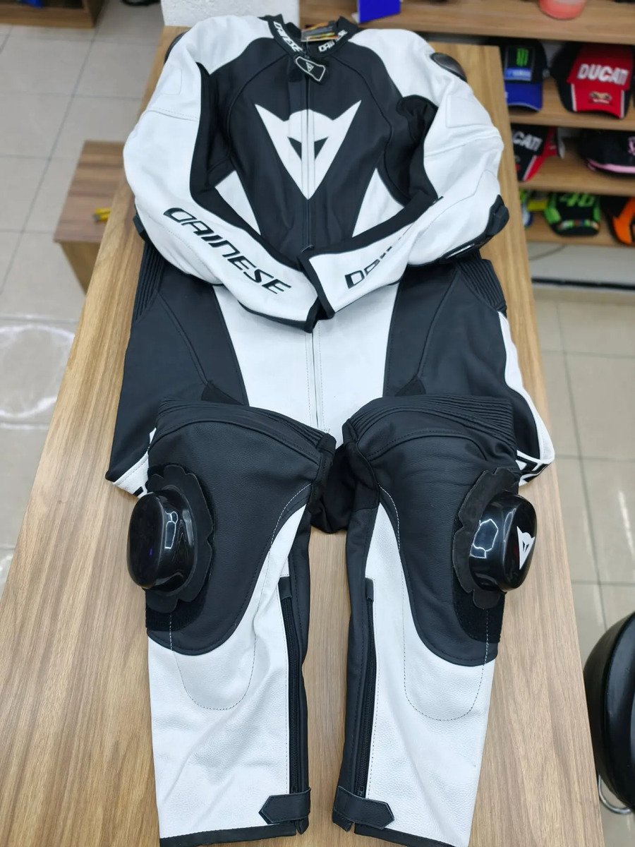 Traje/ Mono Dainese Negro/blanco - Imagen 2