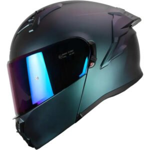 Casco Abatible Hax Obsidian Aurora Mate Tornasol Aurora Mate