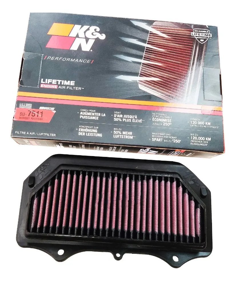 Filtro De Aire K&n Suzuki Gsxr 600 750 2011 A 2019 Su-7511