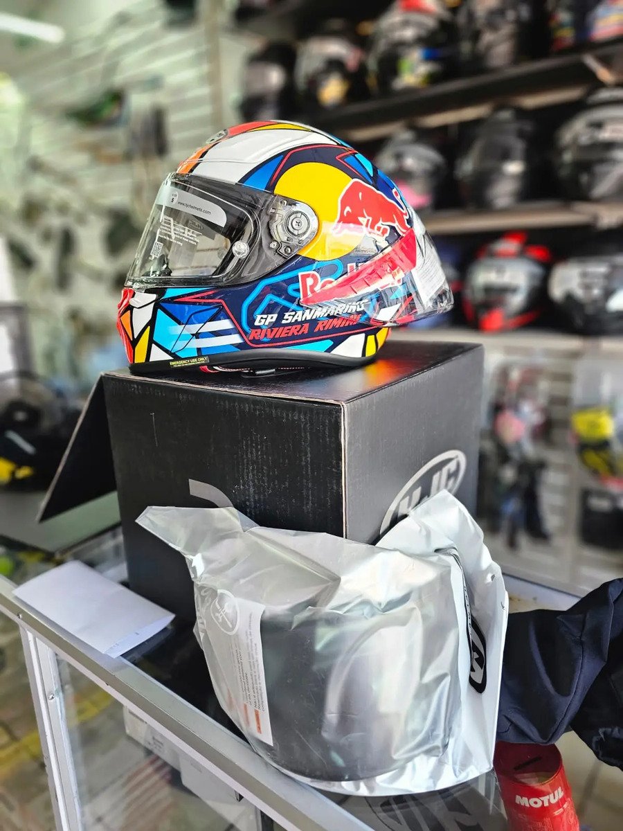 Casco Integral Hjc Rpha 1 Red Bull San Marino Gp Original - Imagen 6