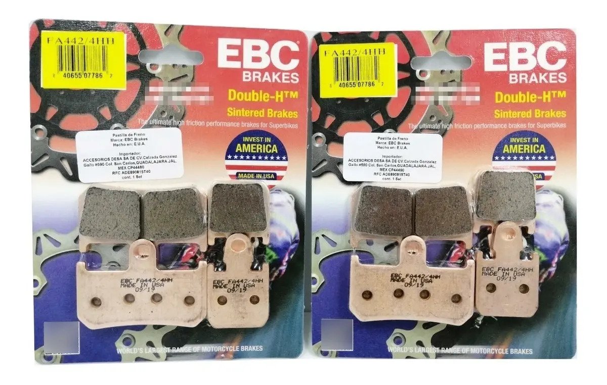 Balatas Ebc Delanteras Yamaha R1 2008-2009-2010-2011-2014