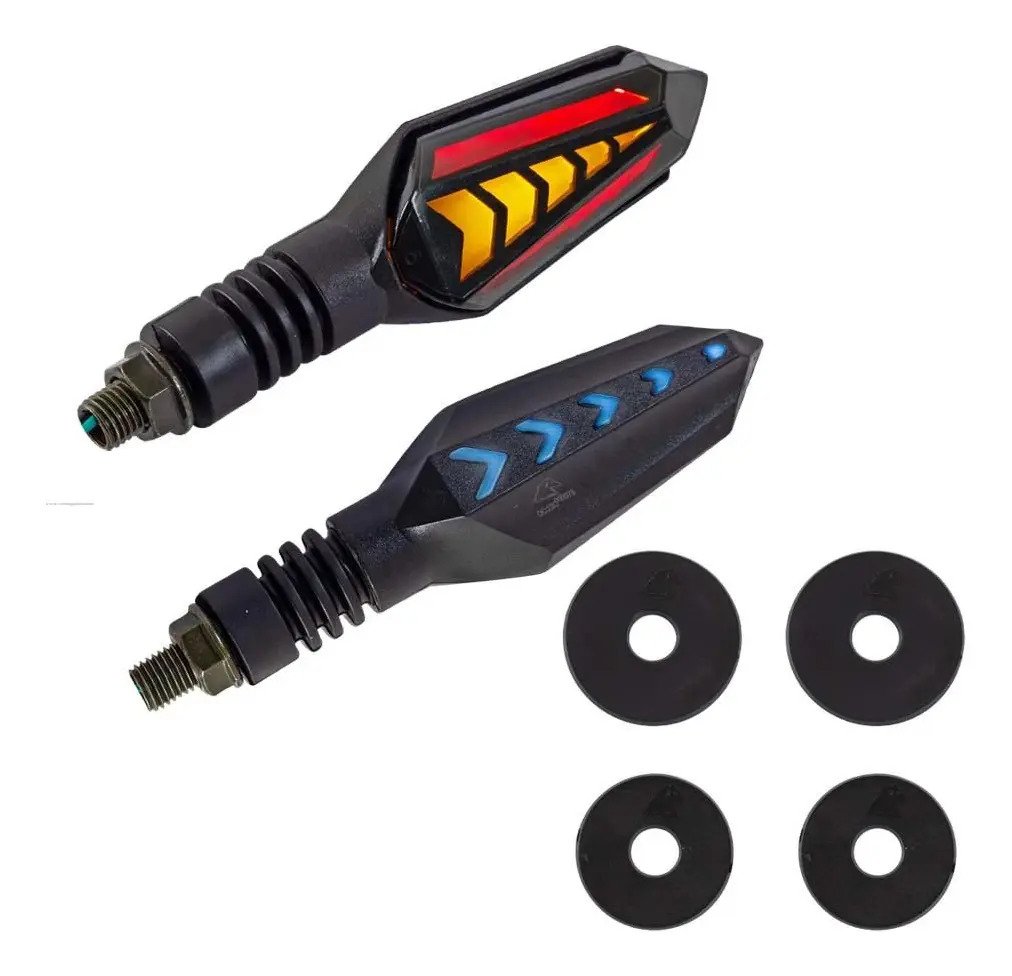 Par Direccionales P-45 Led Stallion P/moto Universal - Imagen 2