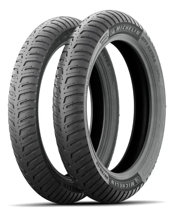 Llanta 100/90-18 62s Y 90/90-18 57s Michelin City Extra