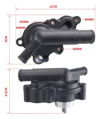 Bomba De Agua Para Moto Cf Moto 450sr - Imagen 5