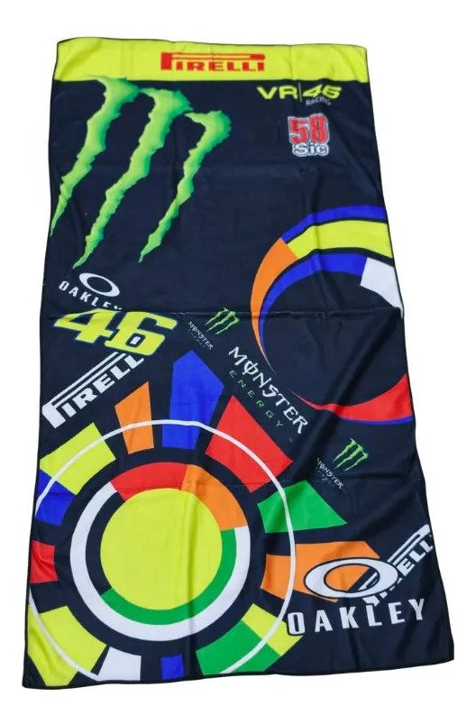 Toalla Deportiva Moto Gp Valentino Rossi 145x80