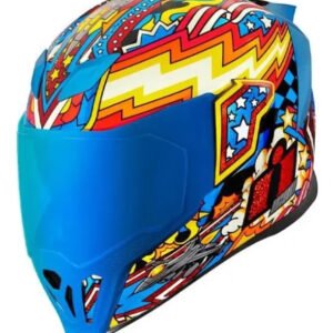Casco Icon Airflite Flyboy Blue+ 2 Micas Original