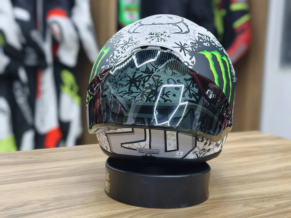 Casco Rpha 1 Snow + Mica Humo +aleron Y Pinlock Original - Imagen 5