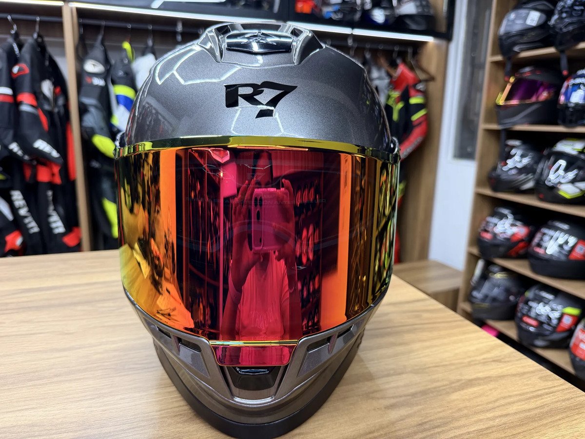 Casco R7 Con Aleron Titanium - Imagen 4