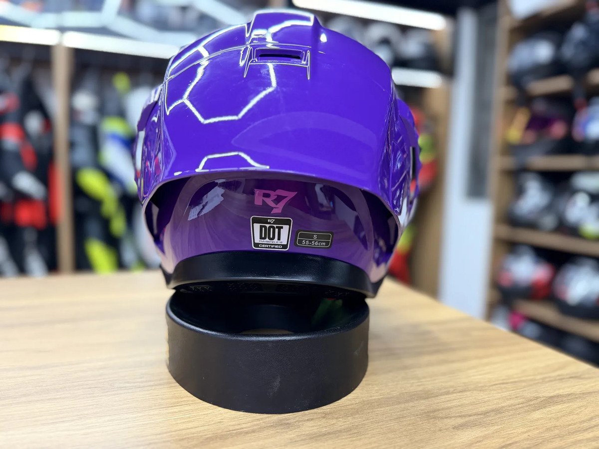 Casco Integral R7 Racing Morado Dama - Imagen 5