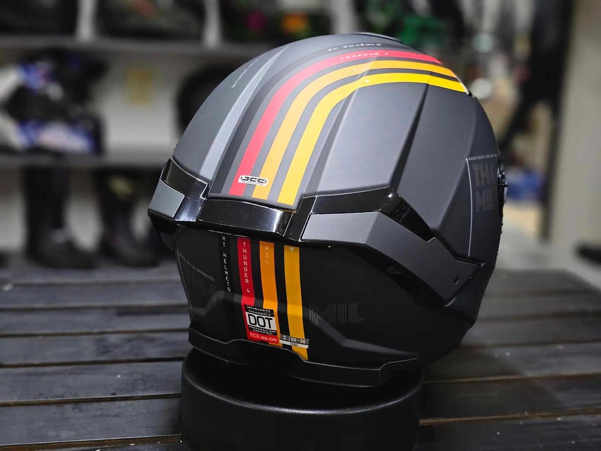 Casco Integral Mt Thunder 4 Sv Mil C2 Gris Mate - Imagen 4