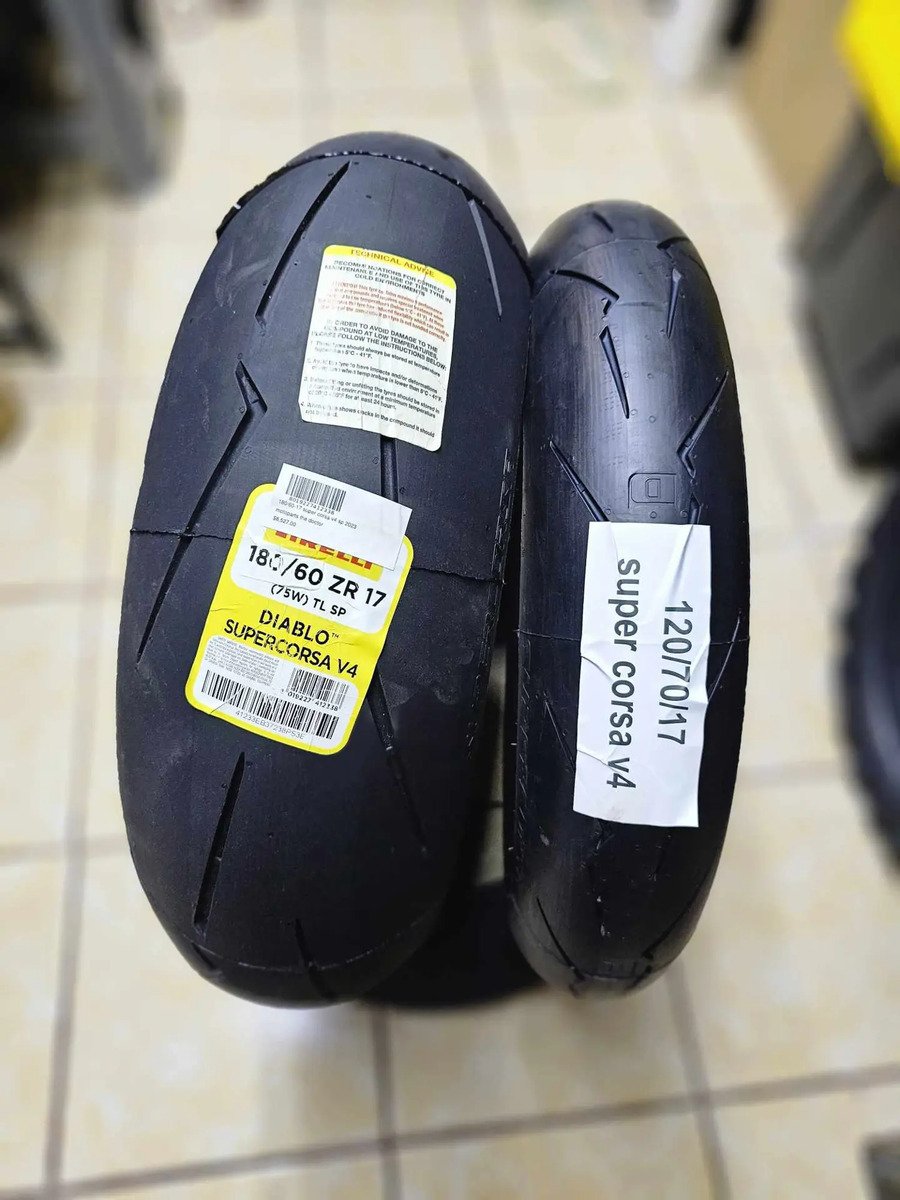 Llantas 180/60zr17 75w & 120/70zr17 58w Super Corsa V4 - Imagen 2
