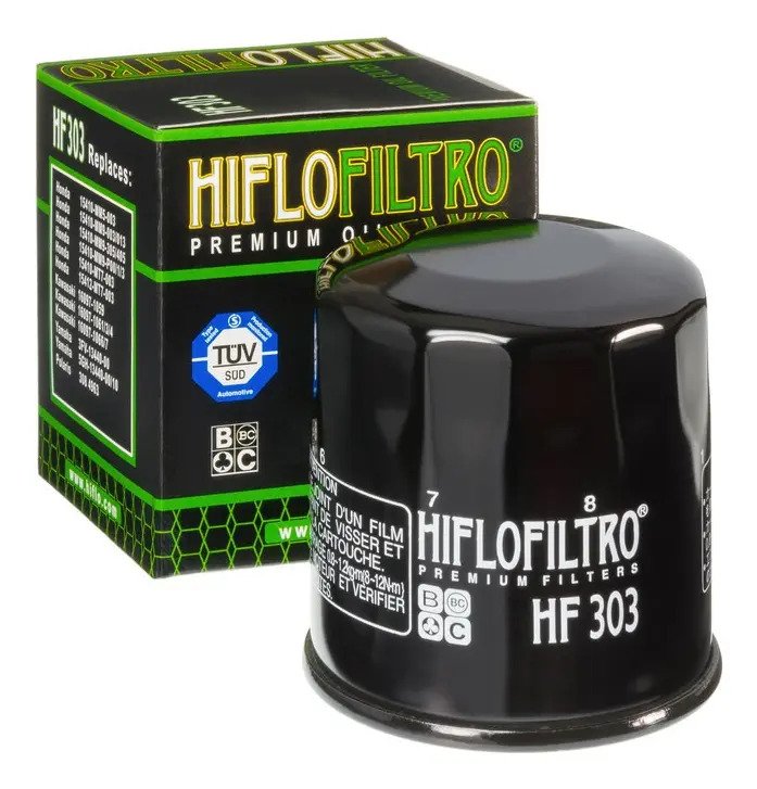 Filtro De Aceite Premium Hiflo Hf 303 Zx6r 636 Zx10r 300 400 - Imagen 2