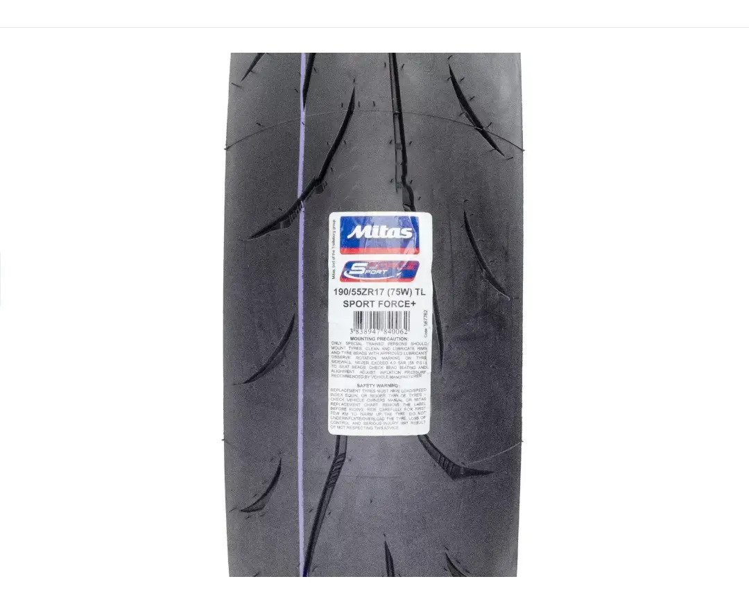Llanta 180/55zr17 Mitas Sport Force + R6 Zx6r Cbr - Imagen 4